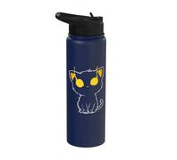 Haunting Halloween Black Cat Stainless Steel Insulated Water Bottle