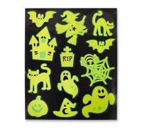 Haunting Halloween Glow In The Dark Window Stickers Assorted Designs