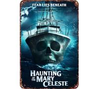 Haunting of the Mary Celeste Vintage Metal Tin Sign Movie Poster Wall Art Decor 8x12 Inch for Home Cafes Office Store Pubs Club Sign Gift