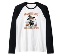 Haunting Since The 60’s Halloween Undead Fabulous Witch Raglan Baseball Tee
