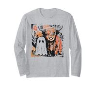 Haunting Until The Cows Come Home Ghost and Cow Halloween Long Sleeve T-Shirt