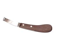 Hauptner & Herberholz 40602000 Hoof Knife Right 65 mm Wide Blade Thermal Ash Hardwood for Horses and Cattle Brown