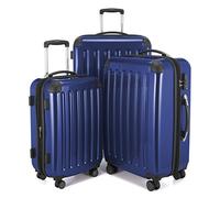 HAUPTSTADTKOFFER - Alex - Set of 3 suitcases, Travel suitcases, Trolley, Rigid Luggage, Travel Set, TSA, 4 Wheels (S, M & L), Dark Blue