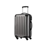 Hauptstadtkoffer Alex Cabin Suitcase 55x38x23 cm, 42 L, Combination Lock, Expandable Hard Shell Trolley PC/ABS, 3.2 kg, 4 Double Wheels, Titan