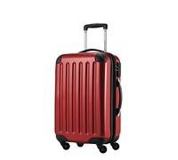 HAUPTSTADTKOFFER - Alex - Carry on luggage On-Board Suitcase Bag Hardside Spinner Trolley 4 Wheel Expandable, 55cm, red