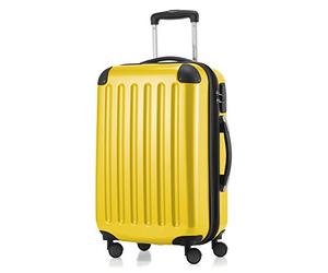 Hauptstadtkoffer Alex Cabin Suitcase 55x38x23 cm, 42 L, Combination Lock, Expandable Hard Shell Trolley PC/ABS, 3.2 kg, 4 Double Wheels, Yellow