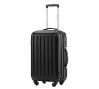 Hauptstadtkoffer Alex Cabin Suitcase 55x38x23 cm, 42 L, TSA Lock, Expandable Hard Shell Trolley PC/ABS, 3.2 kg, 4 Double Wheels, Black