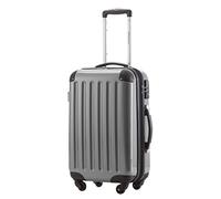 Hauptstadtkoffer Alex Cabin Suitcase 55x38x23 cm, 42 L, TSA Lock, Expandable Hard Shell Trolley PC/ABS, 3.2 kg, 4 Double Wheels, Silver
