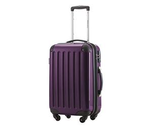 Hauptstadtkoffer Alex Cabin Suitcase 55x38x23 cm, 42 L, TSA Lock, Expandable Hard Shell Trolley PC/ABS, 3.2 kg, 4 Double Wheels, Purple