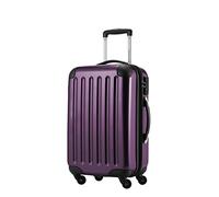 HAUPTSTADTKOFFER - Alex - Carry on luggage On-Board Suitcase Bag Hardside Spinner Trolley 4 Wheel Expandable, 55cm, TSA, purple