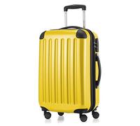 HAUPTSTADTKOFFER - Alex - Carry on luggage On-Board Suitcase Bag Hardside Spinner Trolley 4 Wheel Expandable, 55cm, yellow