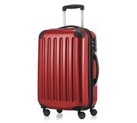 HAUPTSTADTKOFFER - Alex - Carry on luggage On-Board Suitcase Bag Hardside Spinner Trolley 4 Wheel Expandable, 55cm, TSA, red