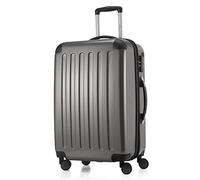 Hauptstadtkoffer Alex Expandable Hard Shell Suitcase 65 cm (74 L) with Combination Lock, Durable Travel Trolley with 4 Double Wheels, Titan