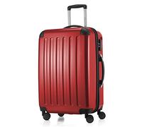 Hauptstadtkoffer Alex Expandable Hard Shell Suitcase 65 cm (74 L) with Combination Lock, Durable Travel Trolley with 4 Double Wheels, Red