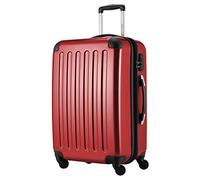 HAUPTSTADTKOFFER - Alex - Luggage Suitcase Hardside Spinner Trolley 4 Wheel Expandable, 65cm, red
