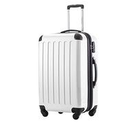 Hauptstadtkoffer Alex Expandable Hard Shell Suitcase 65 cm (74 L) with TSA Lock, Durable Travel Trolley with 4 Double Wheels, White