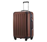 Hauptstadtkoffer Alex Expandable Hard Shell Suitcase 65 cm (74 L) with TSA Lock, Durable Travel Trolley with 4 Double Wheels, Brown