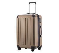 Hauptstadtkoffer Alex Expandable Hard Shell Suitcase 65 cm (74 L) with TSA Lock, Durable Travel Trolley with 4 Double Wheels, Champagne