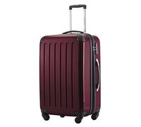 HAUPTSTADTKOFFER - Alex - Luggage Suitcase Hardside Spinner Trolley 4 Wheel Expandable, 65cm, TSA, burgundy