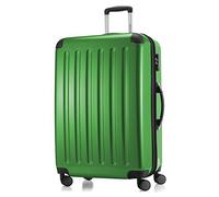 Hauptstadtkoffer Alex Expandable Hard Shell Suitcase 75 cm (119 L) with Combination Lock, Durable Travel Trolley with 4 Double Wheels, Green