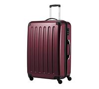 Hauptstadtkoffer Alex Expandable Hard Shell Suitcase 75 cm (119 L) with Combination Lock, Durable Travel Trolley with 4 Double Wheels, Burgundy