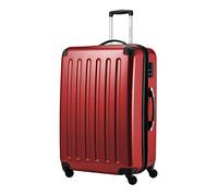 HAUPTSTADTKOFFER - Alex - Luggage Suitcase Hardside Spinner Trolley 4 Wheel Expandable, 75cm, red