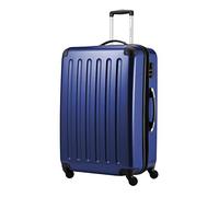 Hauptstadtkoffer Alex Expandable Hard Shell Suitcase 75 cm (119 L) with Combination Lock, Durable Travel Trolley with 4 Double Wheels, Darkblue