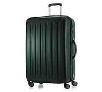 Hauptstadtkoffer Alex Expandable Hard Shell Suitcase 75 cm (119 L) with Combination Lock, Durable Travel Trolley with 4 Double Wheels, DarkGreen