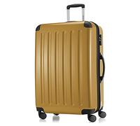 Hauptstadtkoffer Alex Expandable Hard Shell Suitcase 75 cm (119 L) with Combination Lock, Durable Travel Trolley with 4 Double Wheels, Autumn Gold