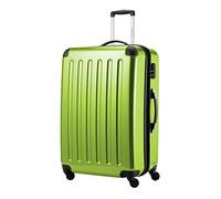 Hauptstadtkoffer Alex Expandable Hard Shell Suitcase 75 cm (119 L) with Combination Lock, Durable Travel Trolley with 4 Double Wheels, Applegreen
