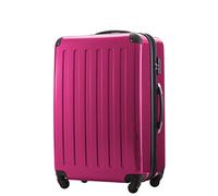 HAUPTSTADTKOFFER - Alex - Luggage Suitcase Hardside Spinner Trolley 4 Wheel Expandable, 75cm, TSA, pink