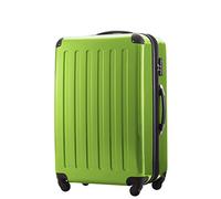 HAUPTSTADTKOFFER - Alex - Luggage Suitcase Hardside Spinner Trolley 4 Wheel Expandable, 75cm, TSA, applegreen