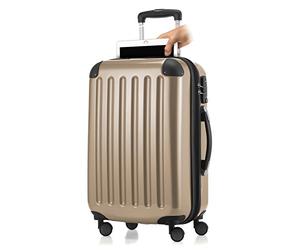 Hauptstadtkoffer - Alex - Hand Luggage with Laptop Compartment, Cabin Suitcase, 4 Wheels, TSA, 55 cm, 42 liters, Champagner
