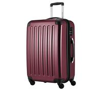 HAUPTSTADTKOFFER - Alex - Luggage Suitcase Hardside Spinner Trolley 4 Wheel Expandable, 65cm, burgundy