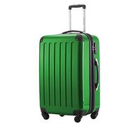 HAUPTSTADTKOFFER - Alex - Luggage Suitcase Hardside Spinner Trolley 4 Wheel Expandable, 65cm, TSA, green