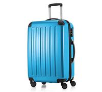 HAUPTSTADTKOFFER - Alex - Luggage Suitcase Hardside Spinner Trolley 4 Wheel Expandable, 65cm, cyanblue