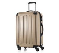 HAUPTSTADTKOFFER - Alex - Luggage Suitcase Hardside Spinner Trolley 4 Wheel Expandable, 65cm, TSA, champagne
