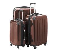 HAUPTSTADTKOFFER - Alex - Set of 3 suitcases, Travel suitcases, Trolley, Rigid Luggage, Travel Set, TSA, 4 Wheels (S, M & L), Titan