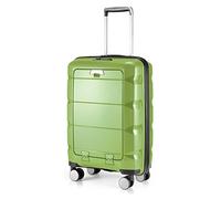 Hauptstadtkoffer - Britz- Hand Luggage with Laptop Compartment Hard Shell Cabin Trolley 4 Wheel Case, TSA, 55 cm, 34 Liter, Light Green