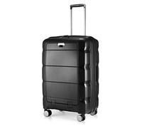 HAUPTSTADTKOFFER - Britz - hardshell suitcase with laptop compartment suitcase trolley trolley trolley suitcase expandable, TSA, 4 wheels, 65.5 cm, 60 liters, black