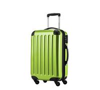HAUPTSTADTKOFFER - Alex - Carry on luggage On-Board Suitcase Bag Hardside Spinner Trolley 4 Wheel Expandable, 55cm, applegreen