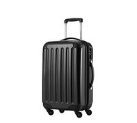 HAUPTSTADTKOFFER® · Hard-Side Cabin Luggage Black high Gloss · Dimension ca. 55 x 35 x 20 cm + 4 cm Volume Expansion · max. 45 Liter Filling Volume