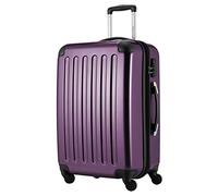 HAUPTSTADTKOFFER® · Hard-Side Suitcase Aubergine high Gloss · Dimension ca. 63 x 42 x 28 cm + 4 cm Volume Expansion · max. 87 Liter Filling Volume