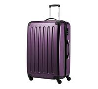 HAUPTSTADTKOFFER® · Hard-Side Suitcase Aubergine high Gloss · Dimension ca. 75 x 52 x 32 cm + 4 cm Volume Expansion · max. 130 Liter Volume