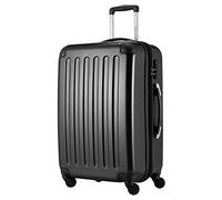 HAUPTSTADTKOFFER - Alex - Luggage Suitcase Hardside Spinner Trolley 4 Wheel Expandable, 65cm, black