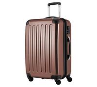 HAUPTSTADTKOFFER® · Hard-Side Suitcase Brown high Gloss · Dimension ca. 63 x 42 x 28 cm + 4 cm Volume Expansion · max. 87 Liter Filling Volume