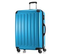 HAUPTSTADTKOFFER® · Hard-Side Suitcase CYANBLUE high Gloss · Dimension ca. 75 x 52 x 32 cm + 4 cm Volume Expansion · max. 130 Liter Volume
