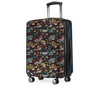Hauptstadtkoffer - Mitte - Hand Luggage, 2.9 kg Child's Play, TSA, Hard-Shell Suitcase, Trolley with 4 Wheels, Hand Luggage 55 cm, 42 liters, Suitcase Motif, Space Black