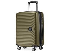 Hauptstadtkoffer - MITTE - Hand Luggage 55x40x23 cm, Cabin Trolley with Extension, TSA, 4 Double Wheels, 55 cm, 55 liters, Avocado