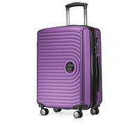 Hauptstadtkoffer - MITTE - Hand Luggage 55x40x23 cm, Cabin Trolley with Extension, TSA, 4 Double Wheels, 55 cm, 55 liters, Purple
